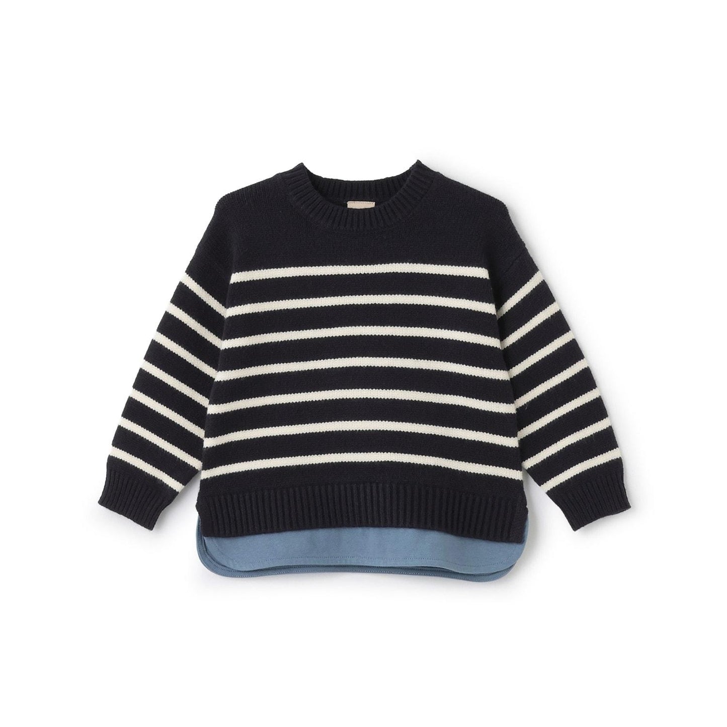 【可水洗】條紋針織衫