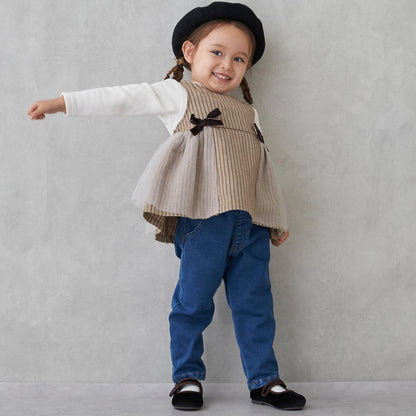 【リンク】格子拼接長款上衣