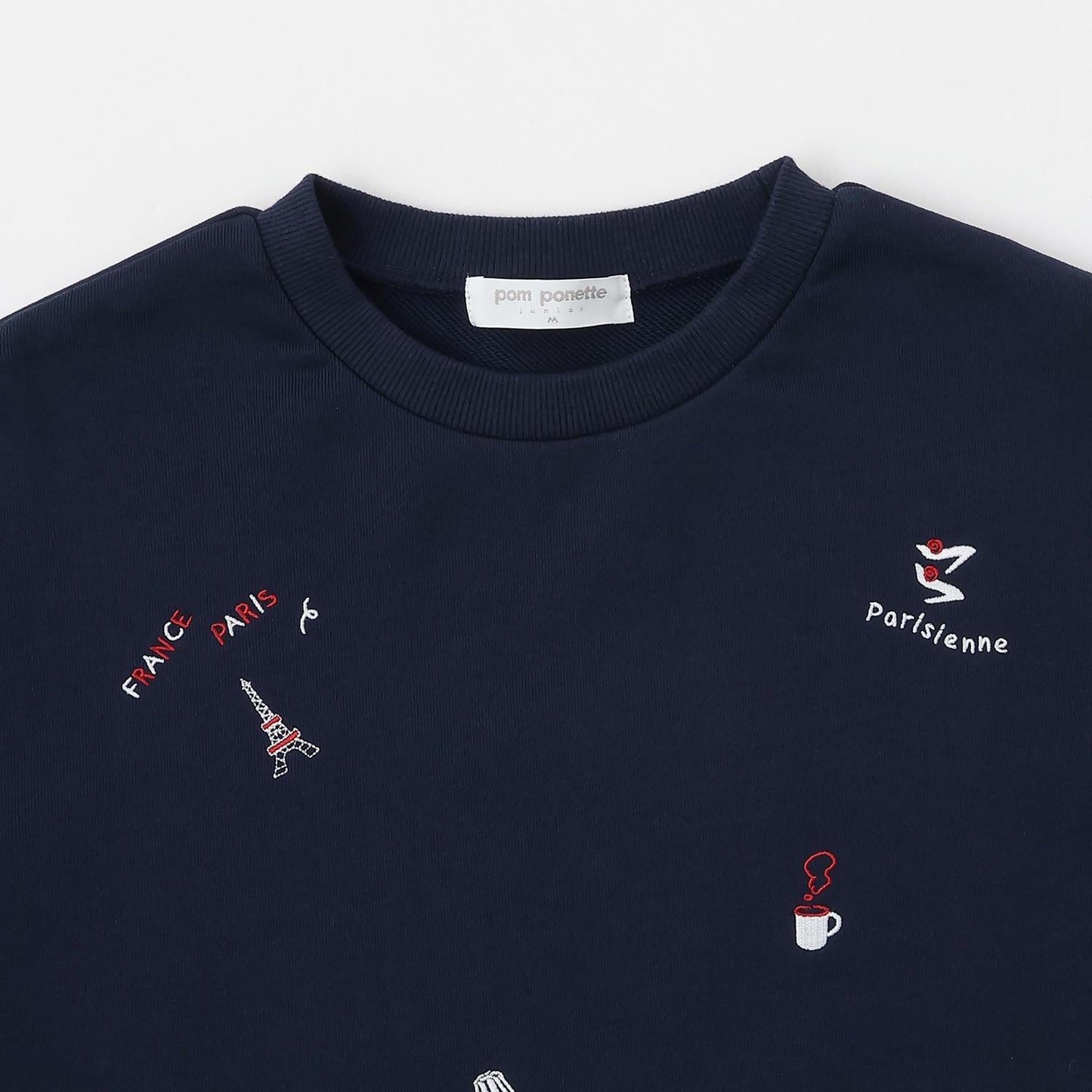 【130cm可選】巴黎圖案刺繡套頭衫