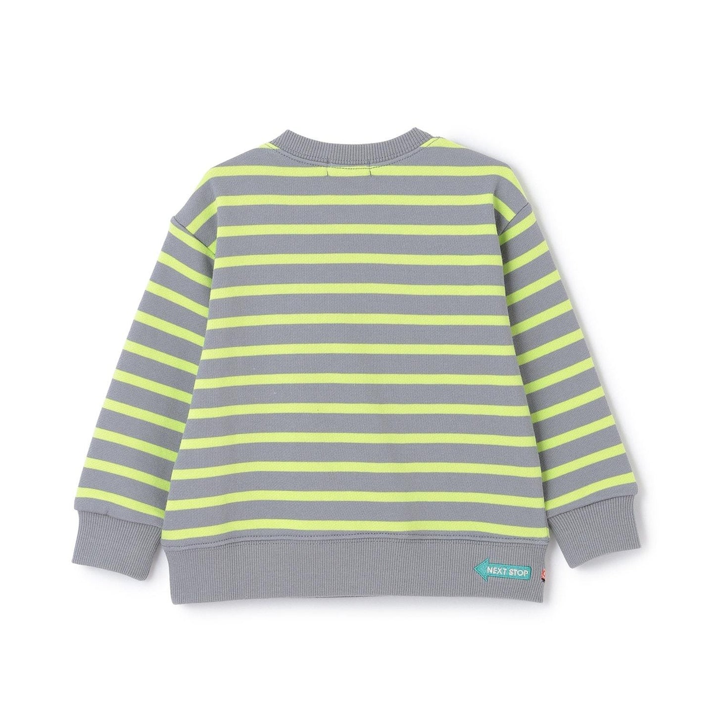 電車胸前口袋條紋衛衣