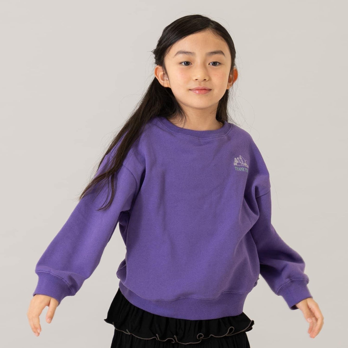 【親子款】【365D.】城市圖標刺繡寬鬆衛衣