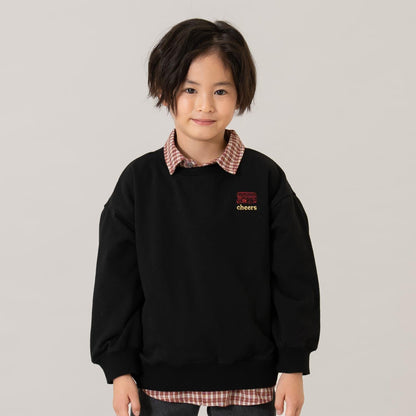 【親子款】【365D.】城市圖標刺繡寬鬆衛衣