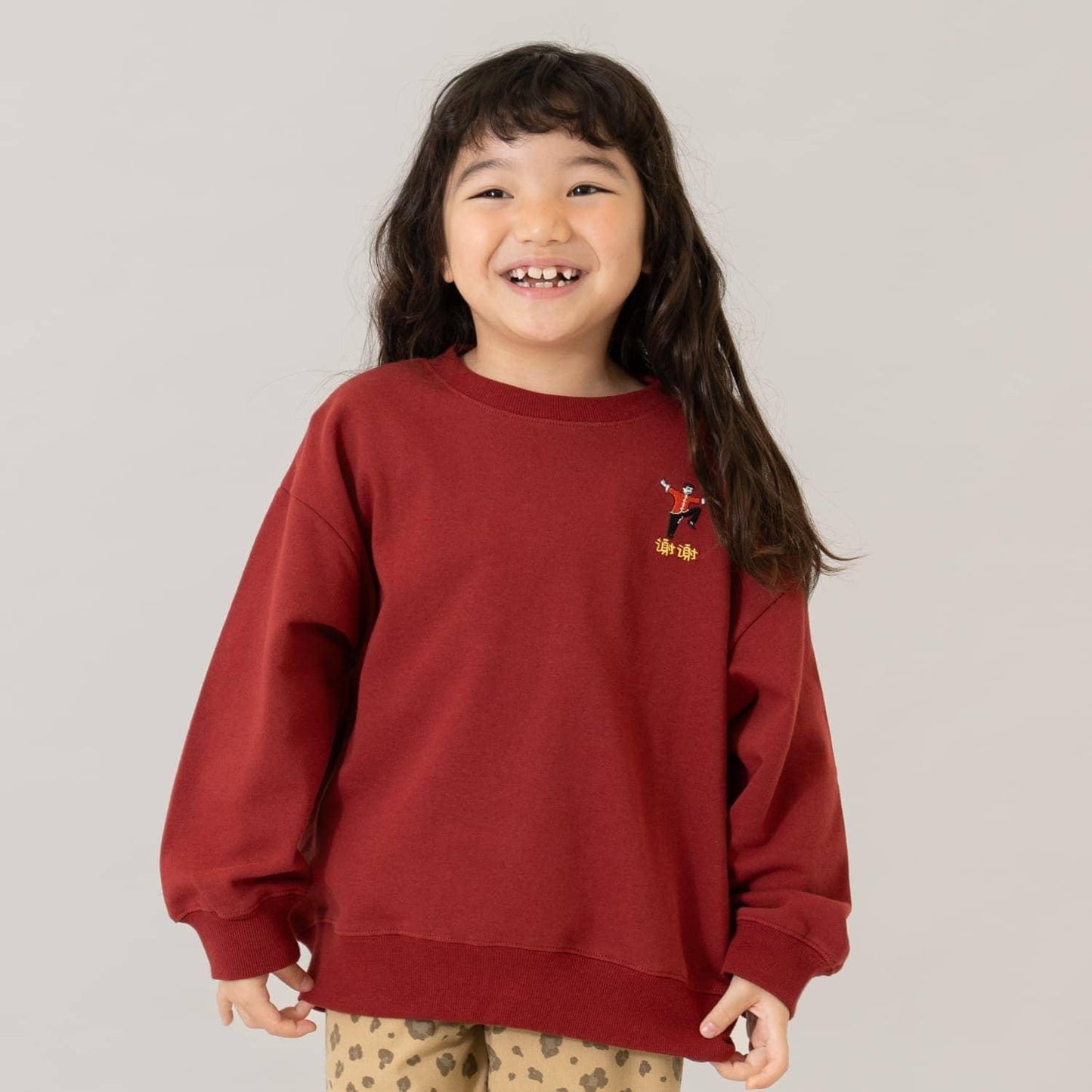 【親子款】【365D.】城市圖標刺繡寬鬆衛衣