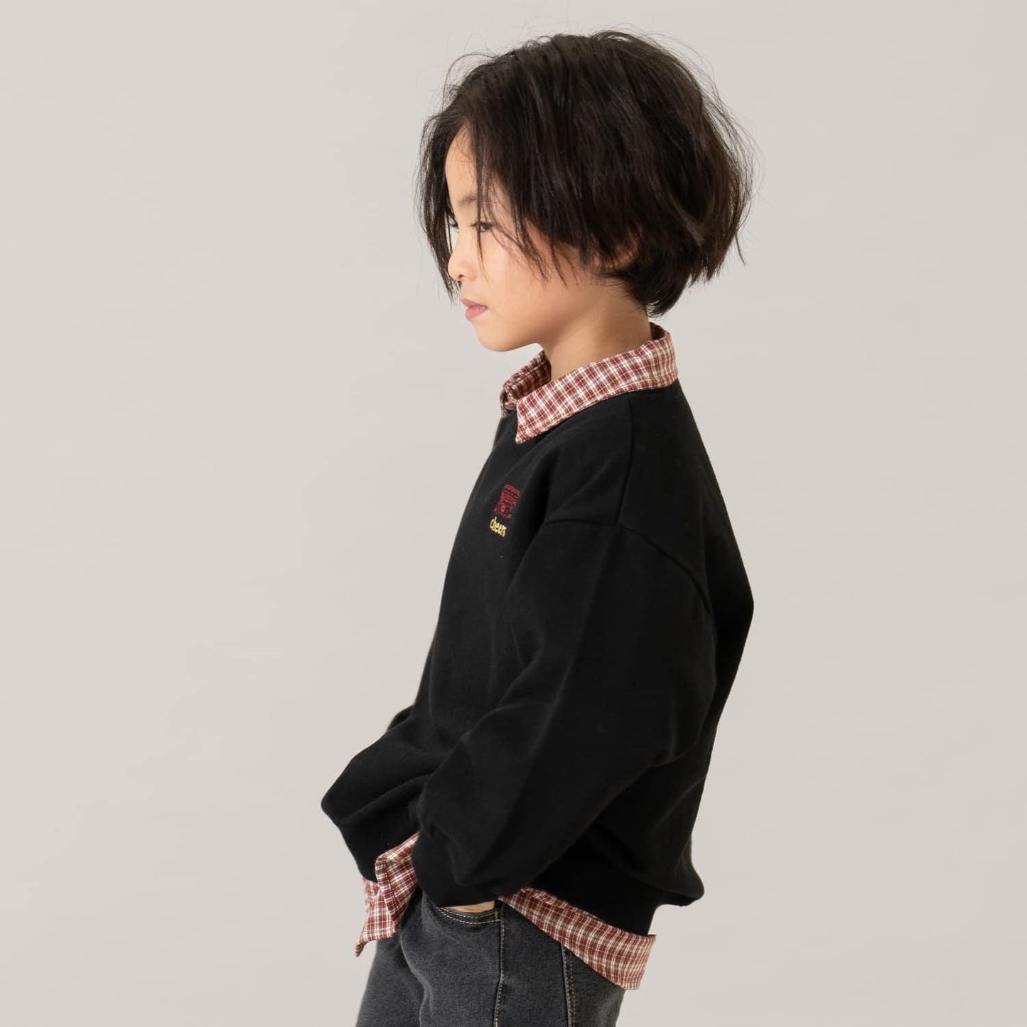 【親子款】【365D.】城市圖標刺繡寬鬆衛衣