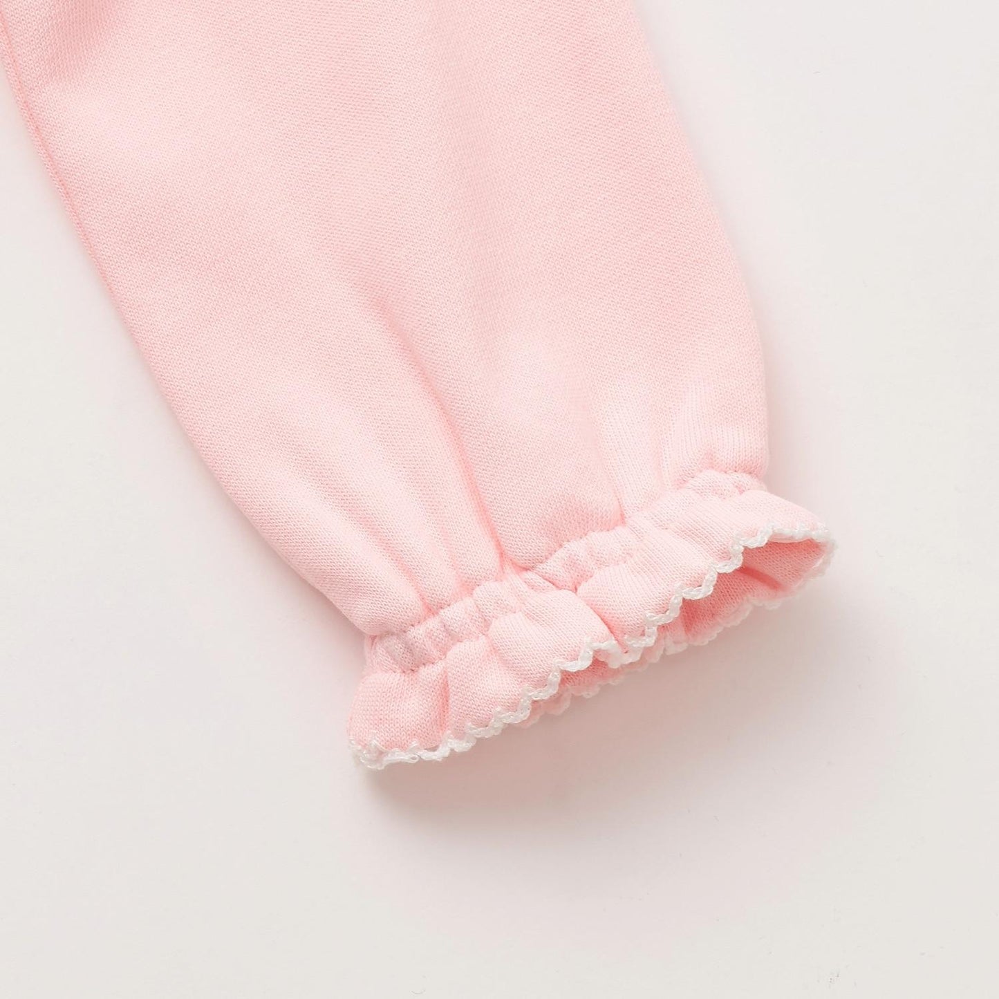 帶兔子玩偶裝飾荷葉邊衛衣