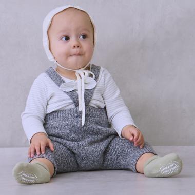 揹帶針織褲套裝