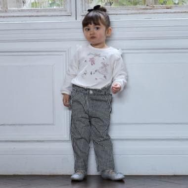 【微笑防汙】口袋荷葉邊褲