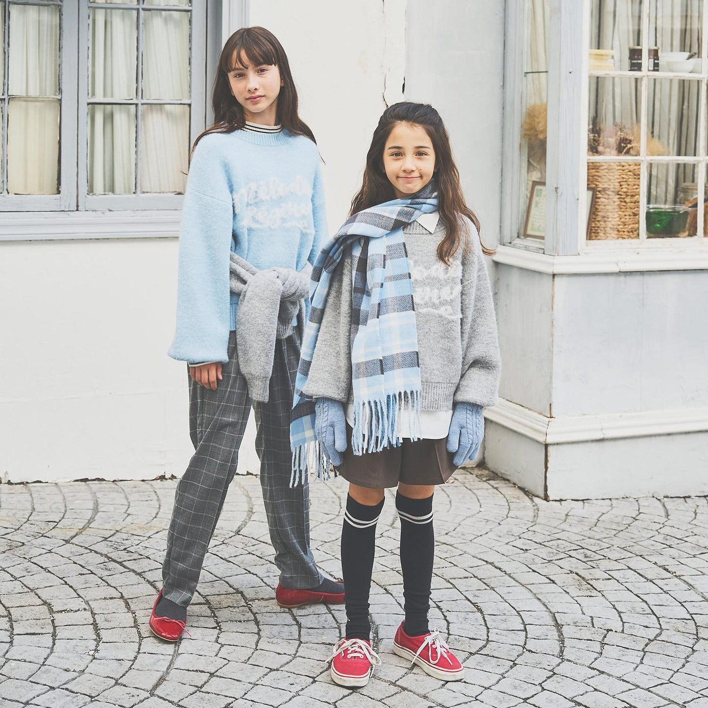 【130cm可選】Logo提花針織套頭衫