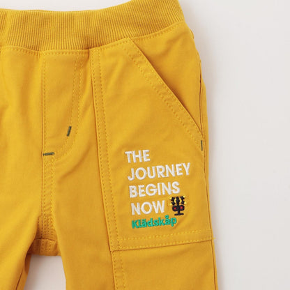 電車下襬翻邊長款直筒褲