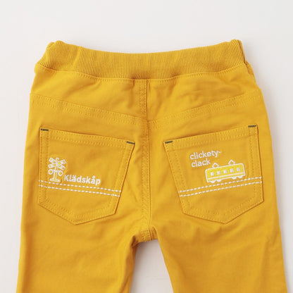 電車下襬翻邊長款直筒褲