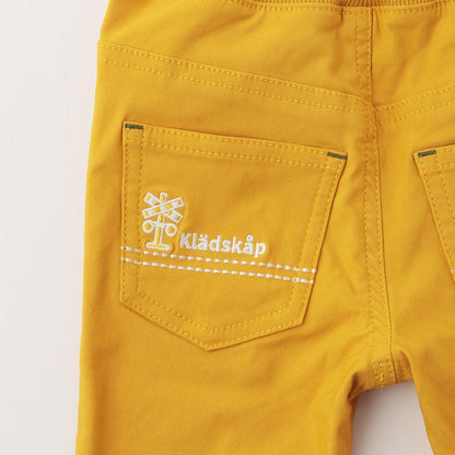 電車下襬翻邊長款直筒褲