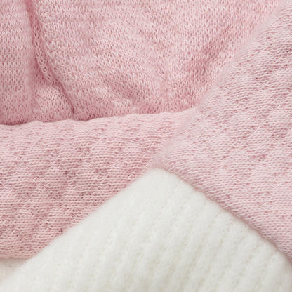 兔子貼布繡愛心提花連衣裙