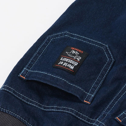 恐龍與重型機械長款直筒褲