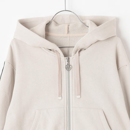 運動風拉鍊連帽衛衣&裙褲套裝