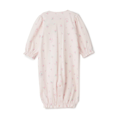 【BOX付】蝴蝶結玫瑰花紋2用連體衣&襪子套裝