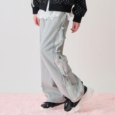 帶荷葉邊加絨保暖褲