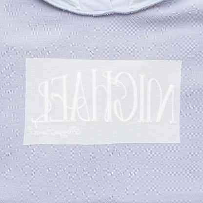 配飾領帶連帽寬鬆衛衣