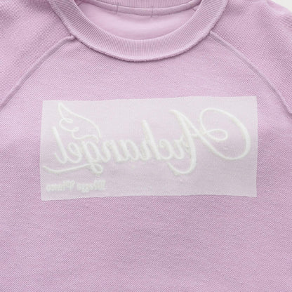 蕾絲拼接水鑽標誌衛衣