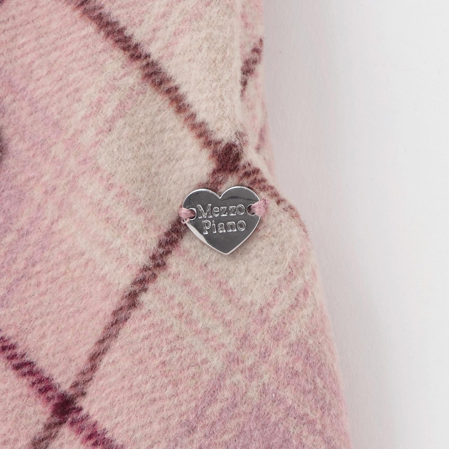 蕾絲繫帶蝴蝶結格紋喇叭裙褲