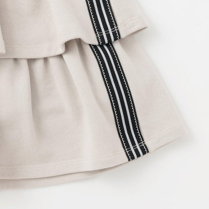 運動風拉鍊連帽衛衣&裙褲套裝