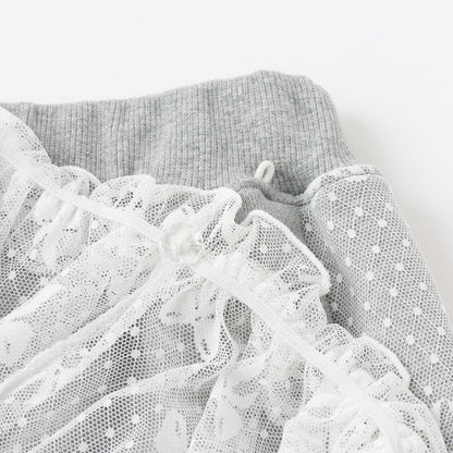 帶荷葉邊加絨保暖褲