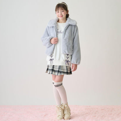 蕾絲拼接水鑽標誌衛衣