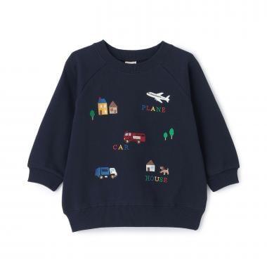 工程車輛刺繡衛衣