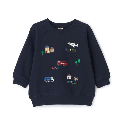 工程車輛刺繡衛衣