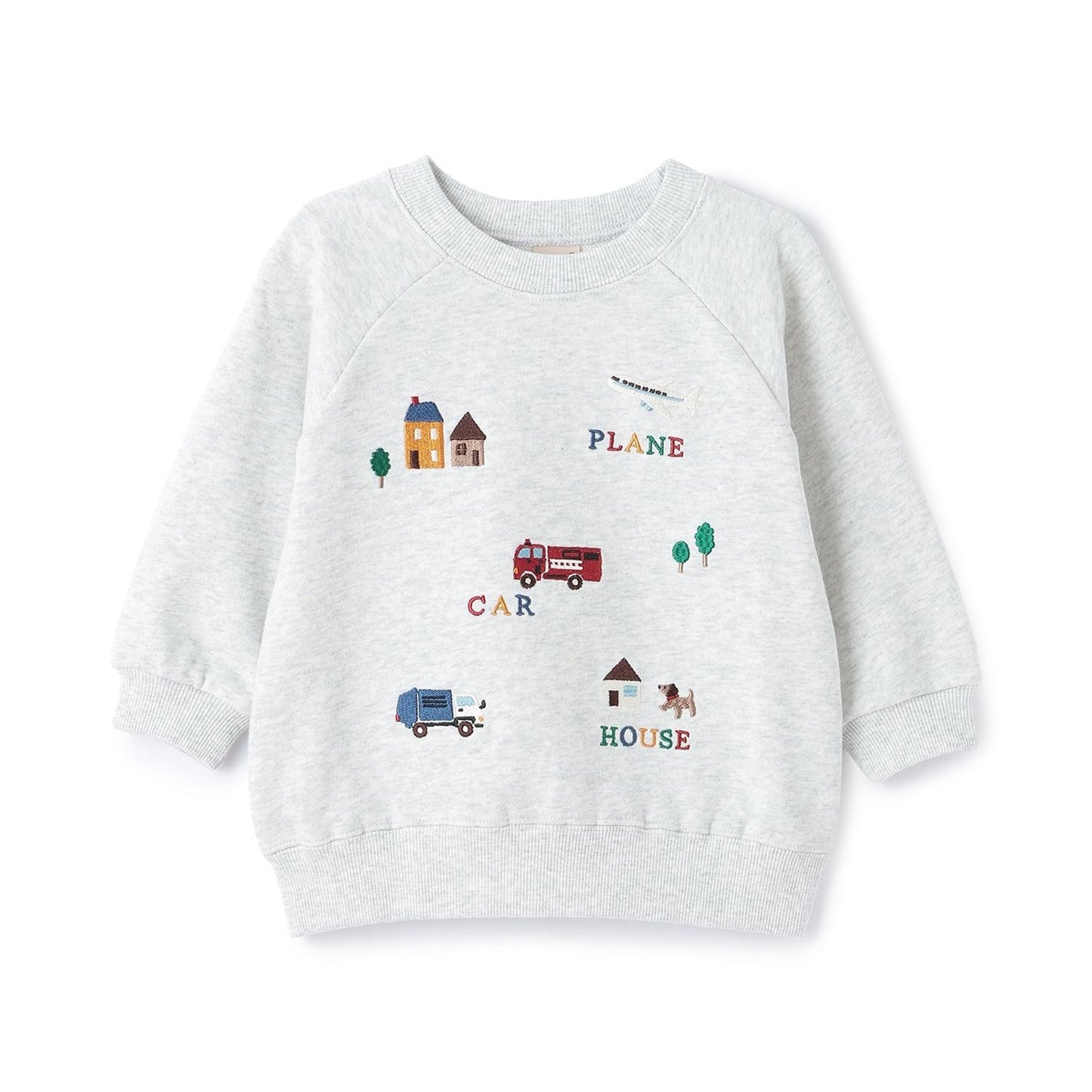 工程車輛刺繡衛衣