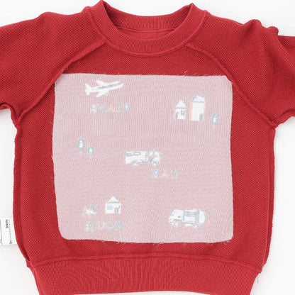 工程車輛刺繡衛衣