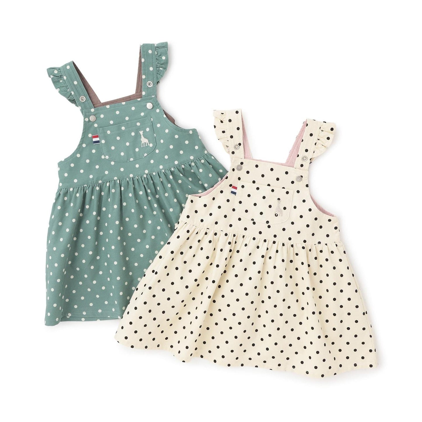 波點連衣裙揹帶裙【日本製造】