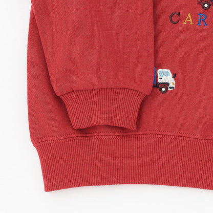 工程車輛刺繡衛衣