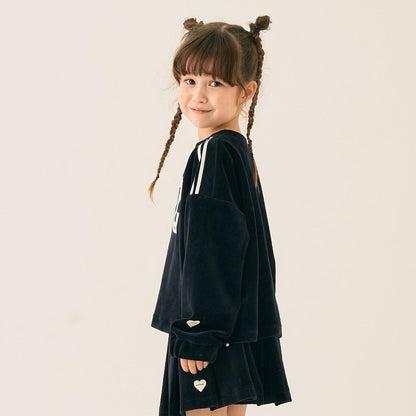 短款天鵝絨衛衣