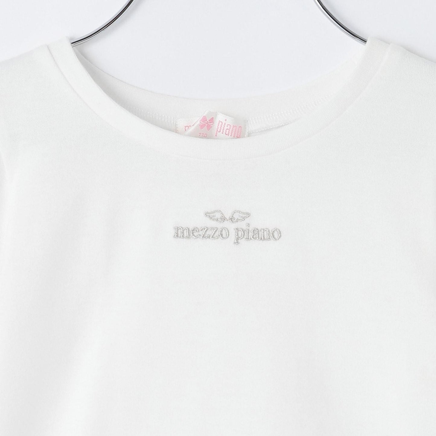 水鑽標誌衛衣&下襬網紗T恤套裝