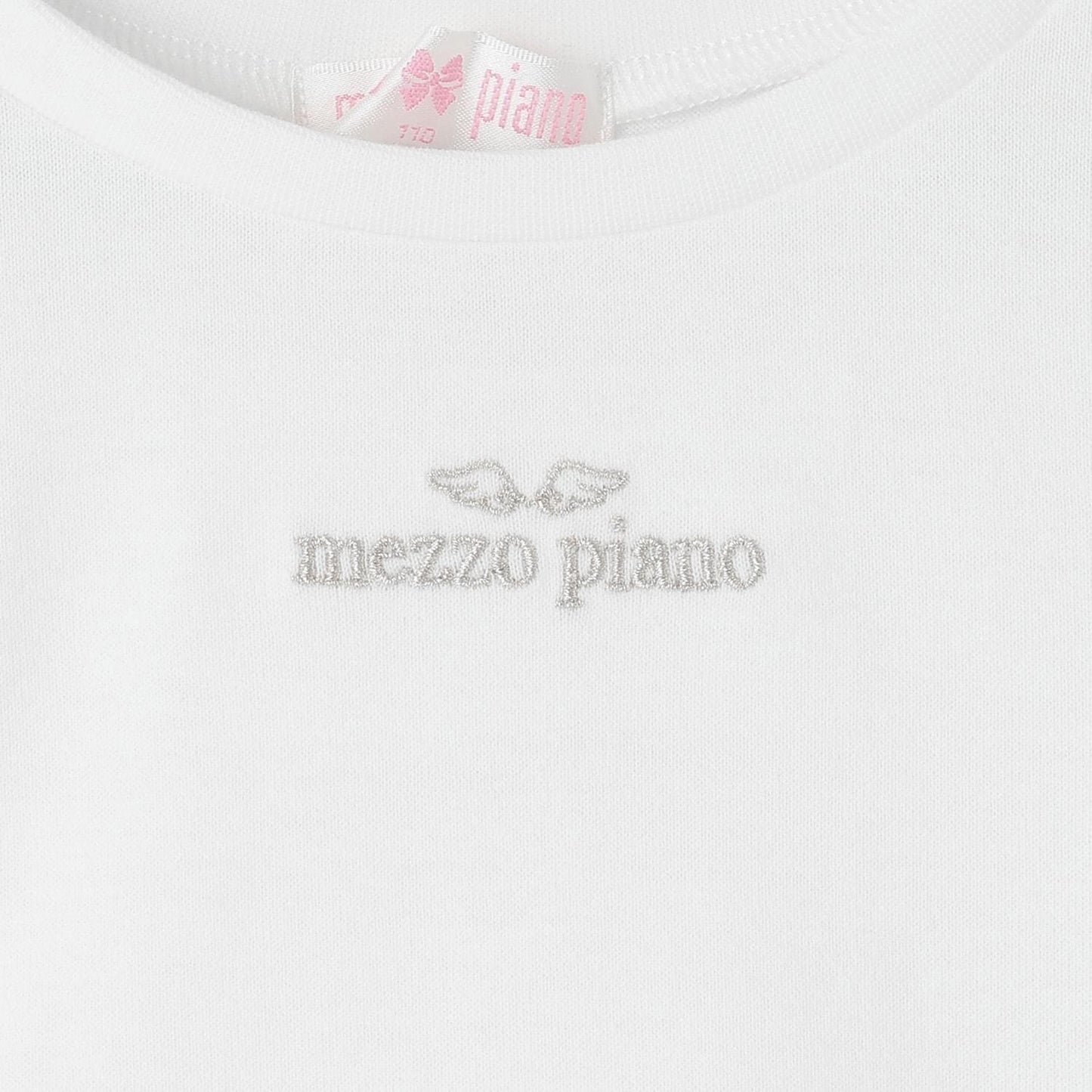 水鑽標誌衛衣&下襬網紗T恤套裝