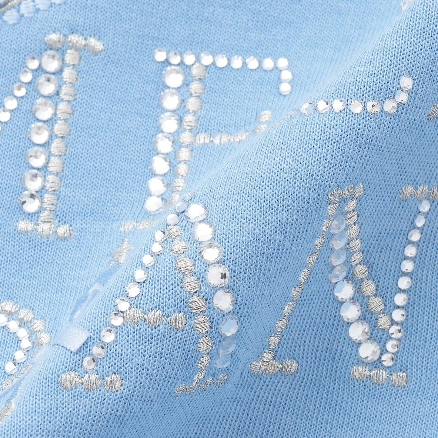 水鑽標誌衛衣&下襬網紗T恤套裝