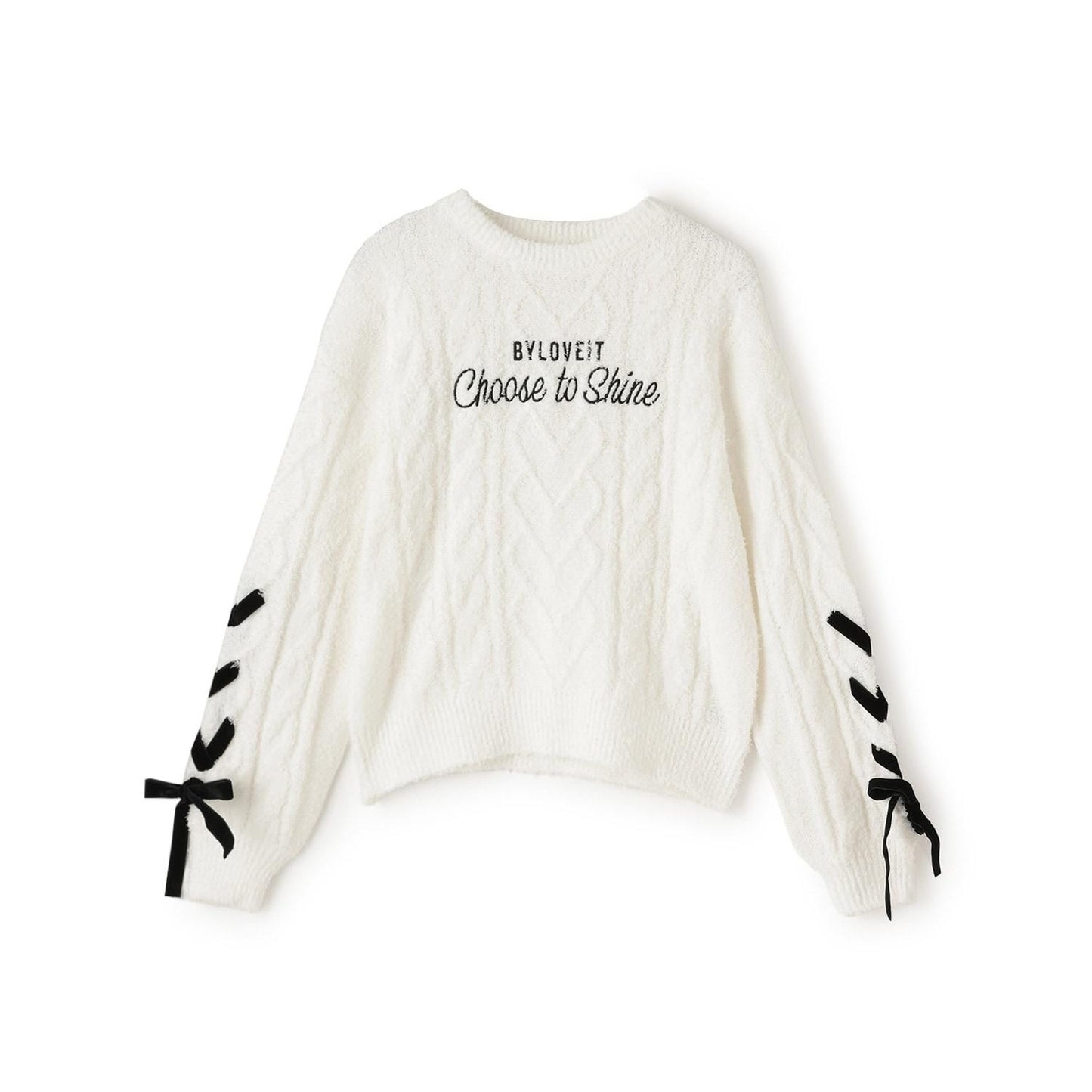 蝴蝶結毛線針織衫