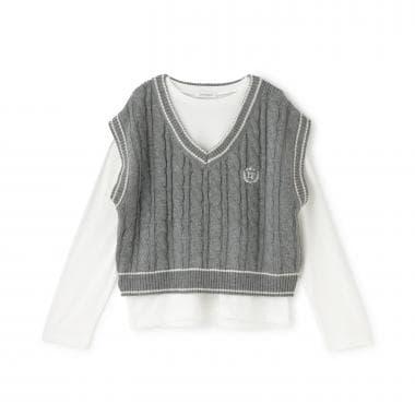 【GOODPRICE】麻花針織T恤套裝