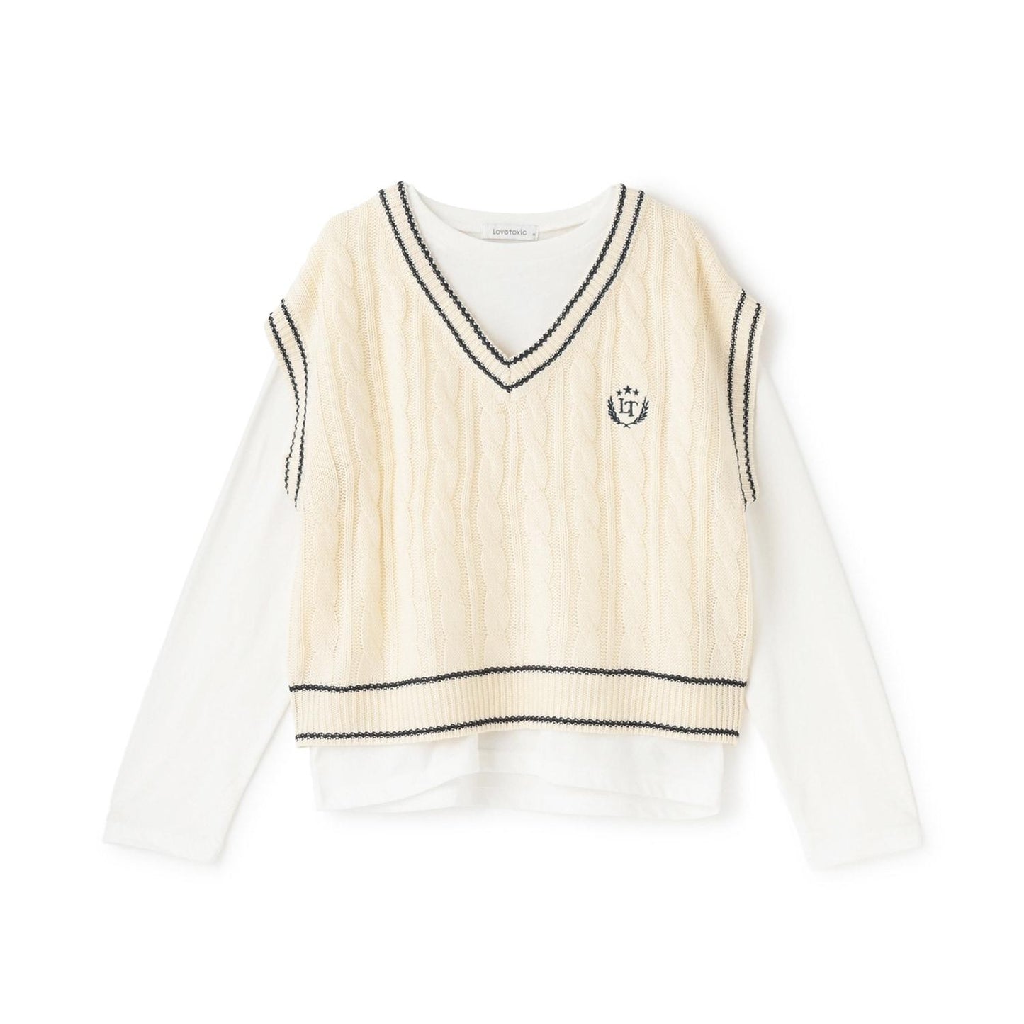 【GOODPRICE】麻花針織T恤套裝