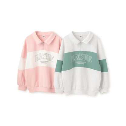 【milky coast】加絨半拉鍊衛衣