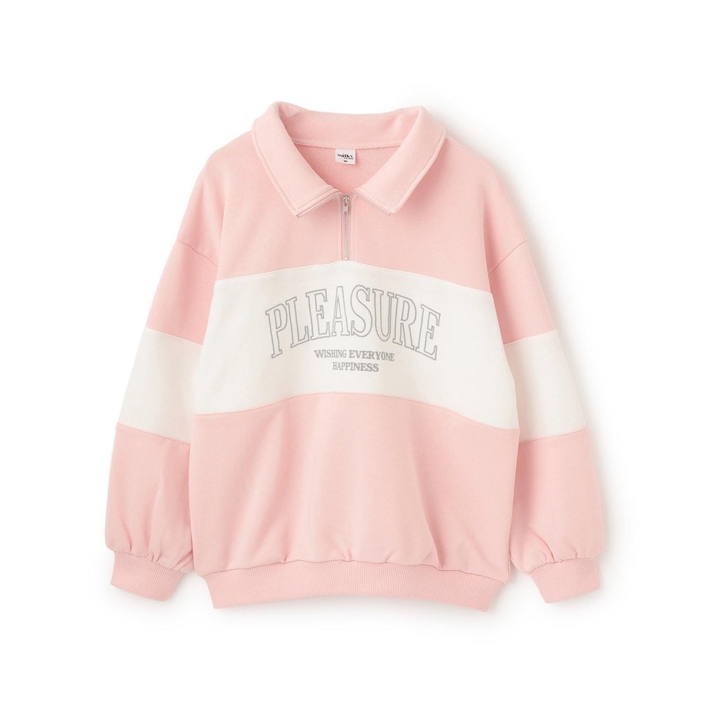 【milky coast】加絨半拉鍊衛衣