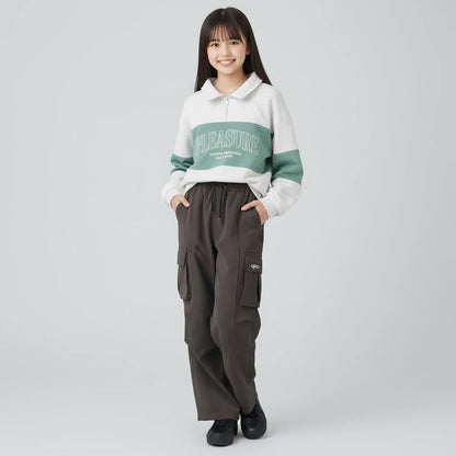 【milky coast】加絨半拉鍊衛衣