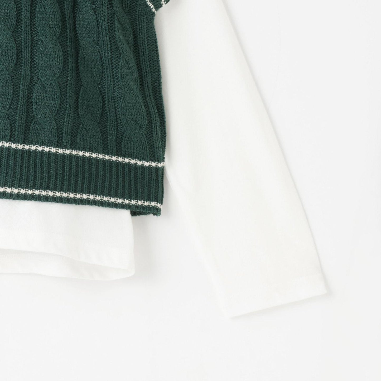 【GOODPRICE】麻花針織T恤套裝