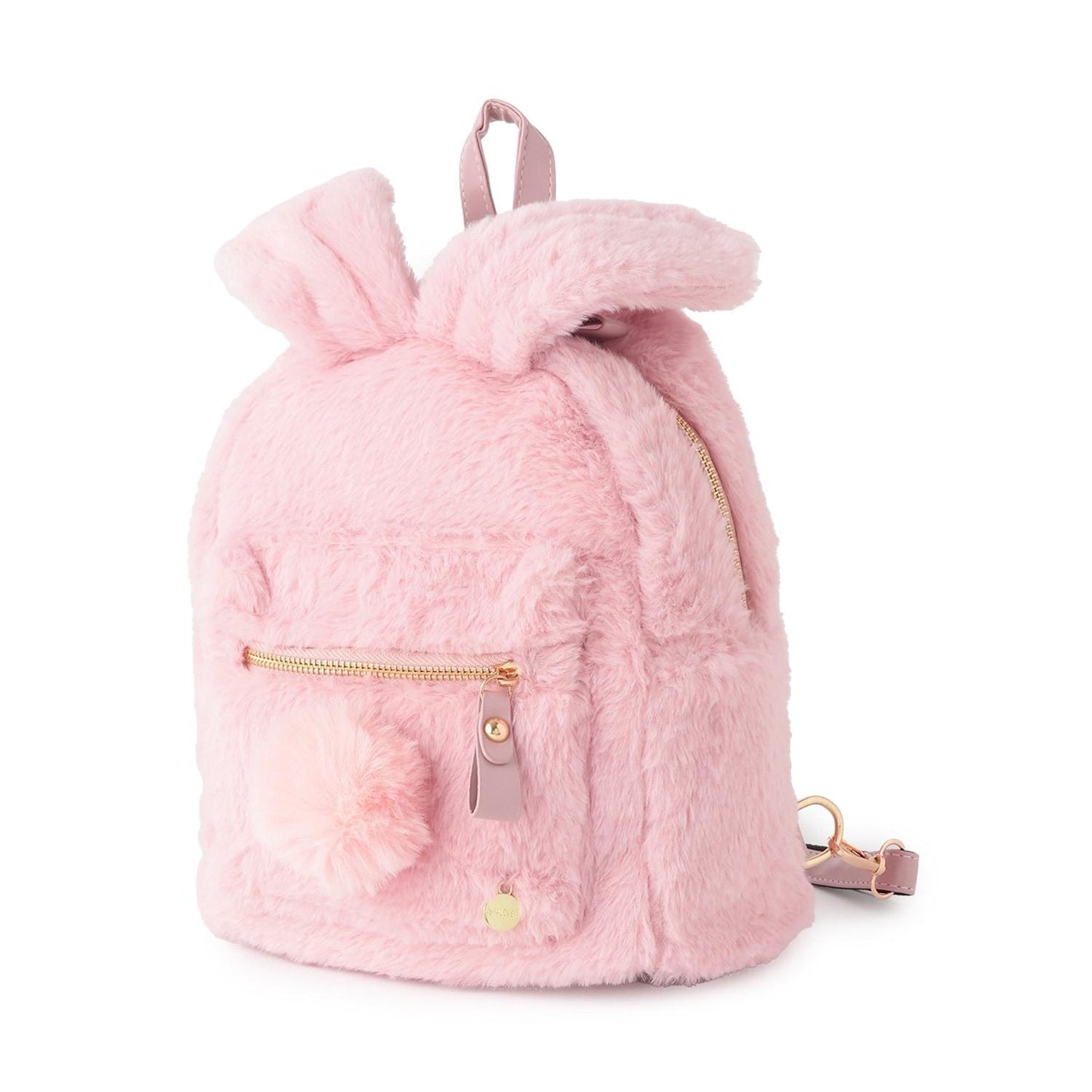 兔耳朵毛絨雙肩包