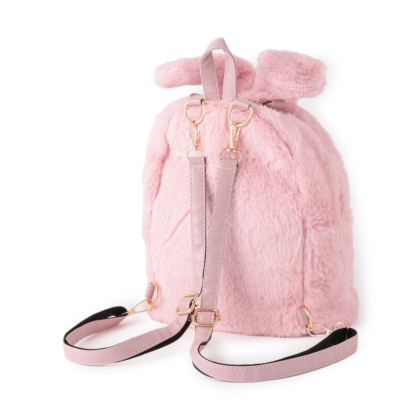 兔耳朵毛絨雙肩包
