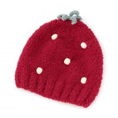 水果棉花糖針織帽