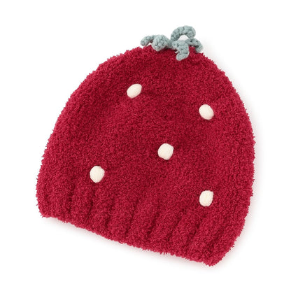 水果棉花糖針織帽