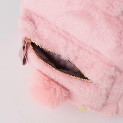兔耳朵毛絨雙肩包