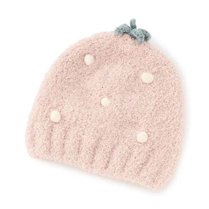 水果棉花糖針織帽