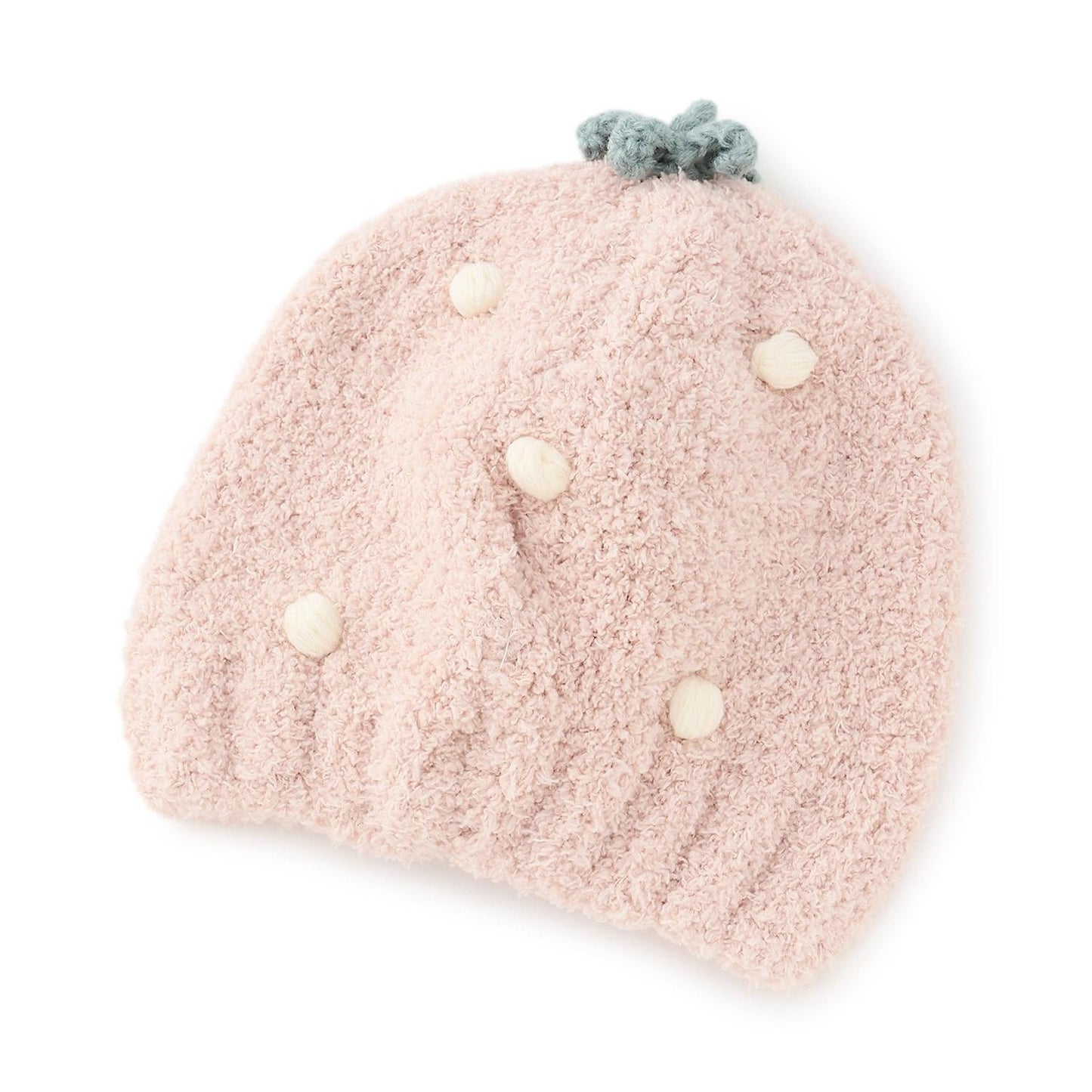 水果棉花糖針織帽